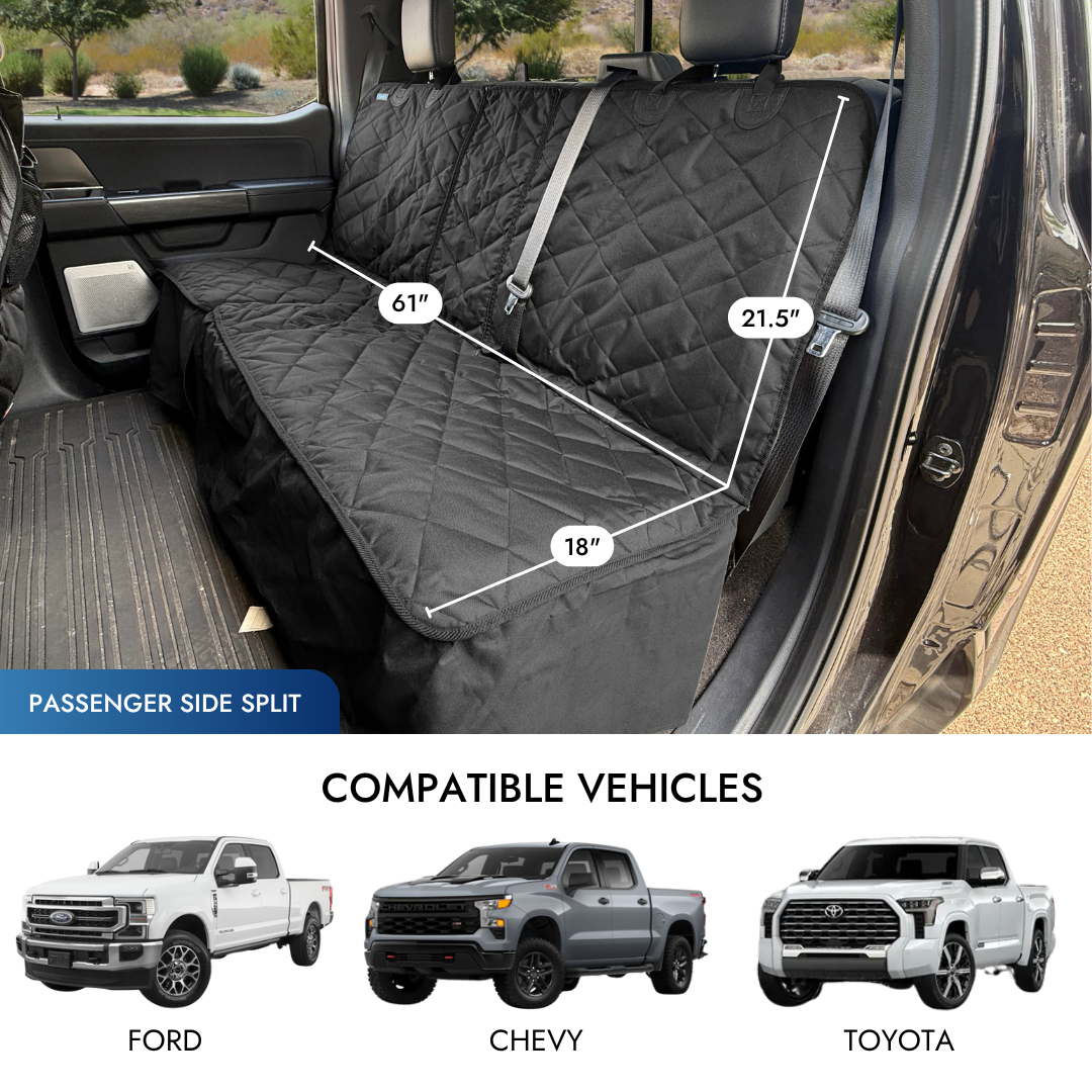 Crew Cab Truck Seat Cover for Fold Up Seats Fitted Bottom (no Hammock)