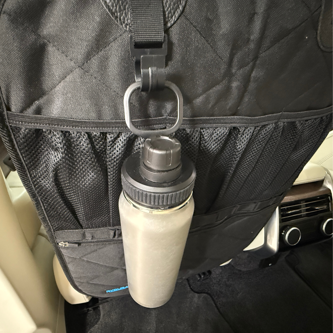 Car Seat Back Organizer – Heavy-Duty Backseat Storage and Kick Mat Protector for Kids